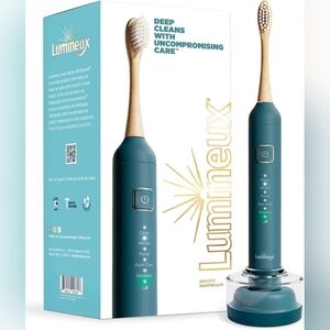 Lumineux Electric Toothbrush usb Rechargeable W/2 Heads + Charging Station